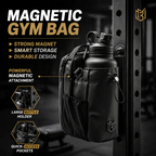 Gymist Magnetic Gym Bag With Bottle Holder