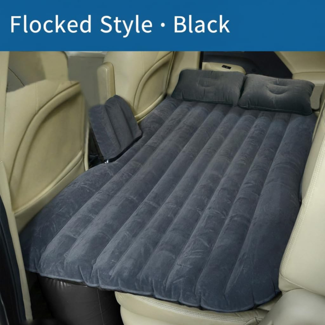 Flanxus Luxury Black Foldable Car Air Mattress Bed with Electric Pump (Pack of 10)