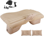Flanxus Luxury Beige Foldable Car Air Mattress Bed with Electric Pump (Pack of 10)