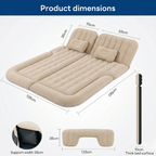 Flanxus Luxury Beige Foldable Car Air Mattress Bed with Electric Pump (Pack of 10)