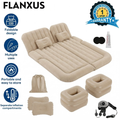 Flanxus Luxury Beige Foldable Car Air Mattress Bed with Electric Pump (Pack of 10)