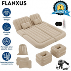 Flanxus Luxury Beige Foldable Car Air Mattress Bed with Electric Pump (Pack of 10)