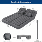 Flanxus Luxury Gray Foldable Car Air Mattress Bed with Electric Pump (Pack of 10)