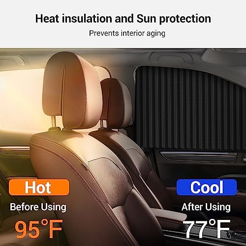 Flanxus Magnetic Car Curtains For All Car Windows
