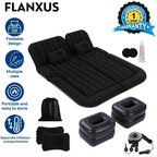 Flanxus Luxury Black Foldable Car Air Mattress Bed with Electric Pump (Pack of 10)