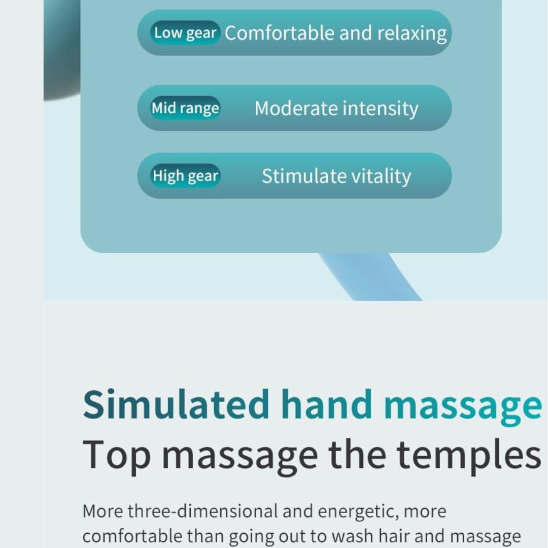 Megical 360° Therapeutic Heated Head Rechargeable Massager
