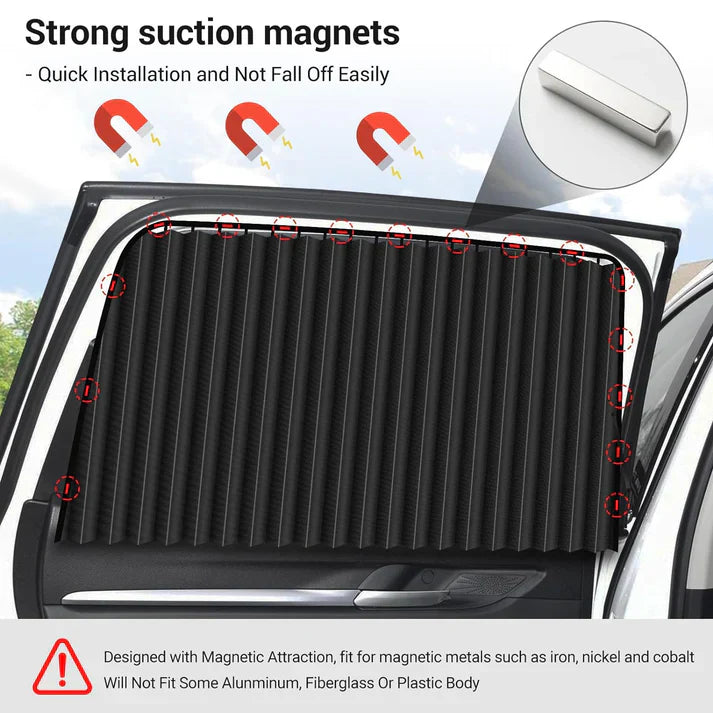 Flanxus Magnetic Car Curtains For All Car Windows