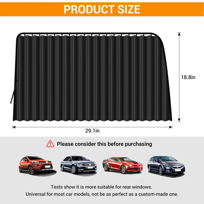 Flanxus Magnetic Car Curtains For All Car Windows