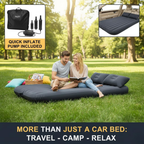 Flanxus Luxury Black Foldable Car Air Mattress Bed with Electric Pump (Pack of 10)