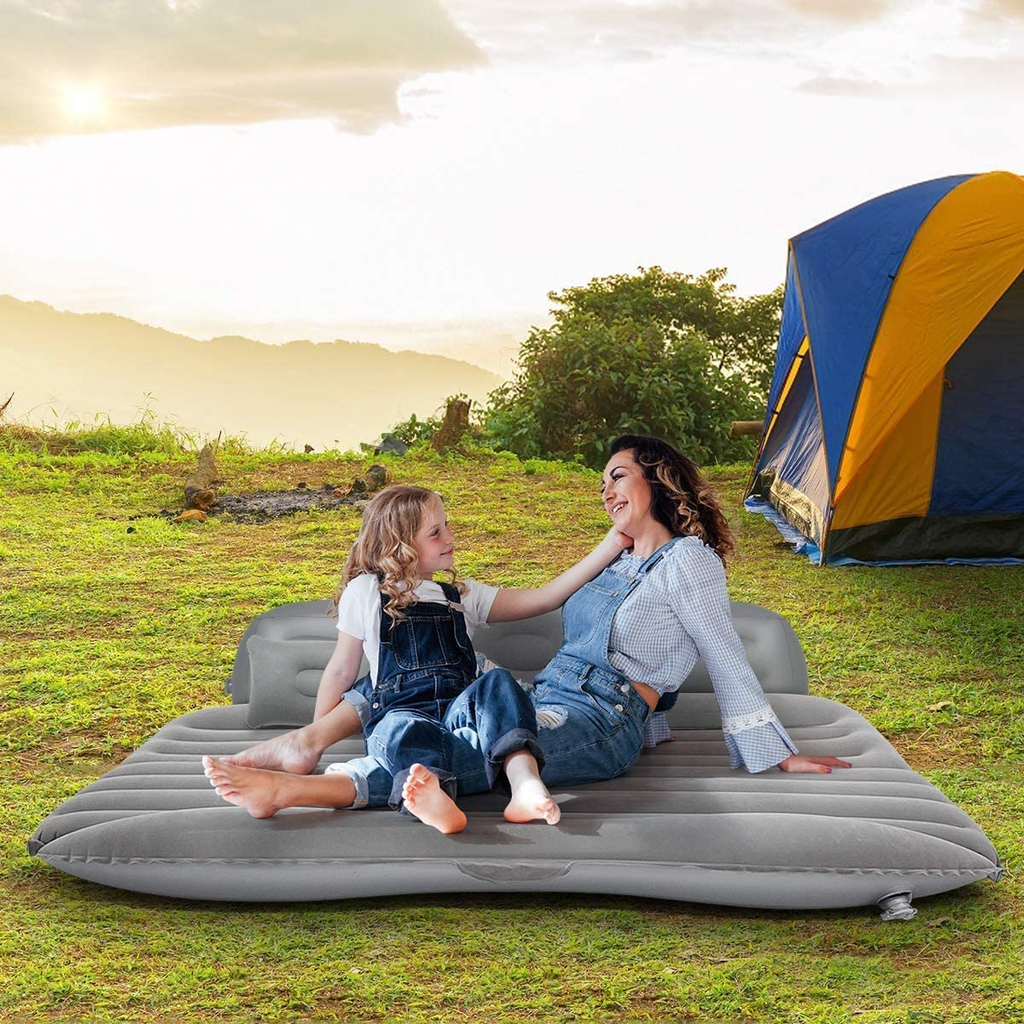Flanxus Luxury Gray Foldable Car Air Mattress Bed with Electric Pump (Pack of 10)
