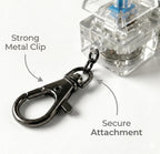Keizen – Mechanical Fidget Keychain |  Satisfying Click Sensation | Focus & Anxiety Control