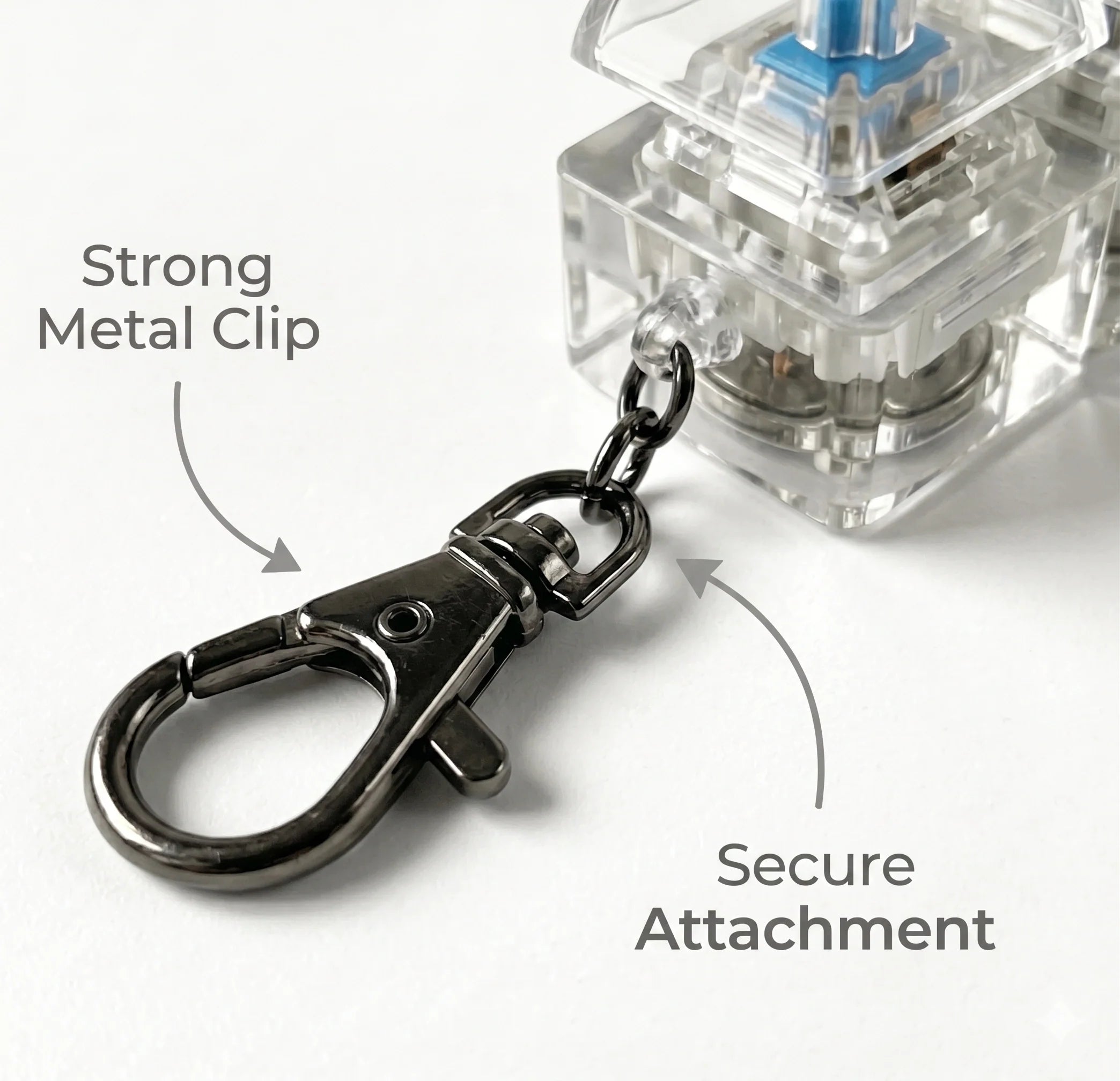 Keizen – Mechanical Fidget Keychain |  Satisfying Click Sensation | Focus & Anxiety Control