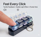Keizen – Mechanical Fidget Keychain |  Satisfying Click Sensation | Focus & Anxiety Control