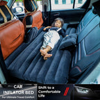 Flanxus Luxury Black Foldable Car Air Mattress Bed with Electric Pump (Pack of 10)