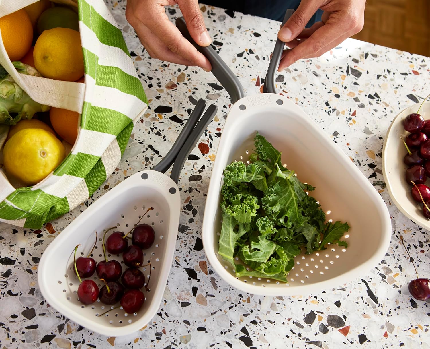 Multi-Function Kitchen Strainer Bowl with Handle